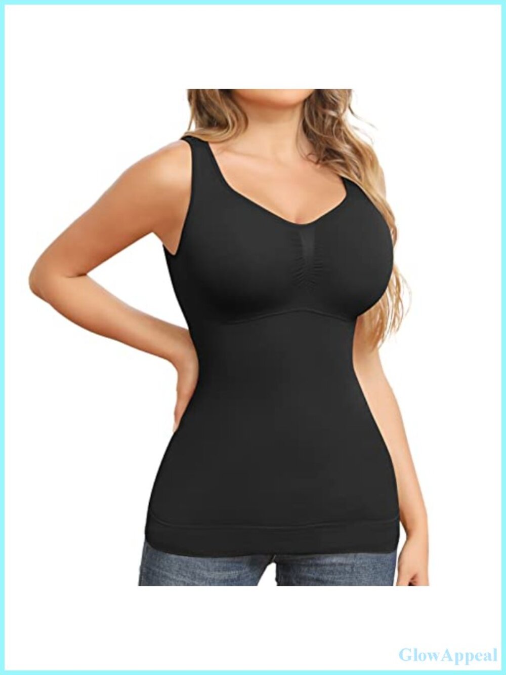 Shapewear Camisole with Built in Bra Tummy Control Shaping Tank Top